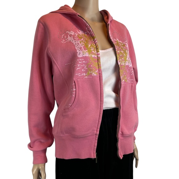 Arizona Full Front Zip Hoodie, Bubblegum Pink | XL/18 1/2 Plus - Picture 6 of 17